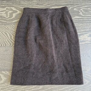 Auth VTG 2001 CHANEL Wool Skirt